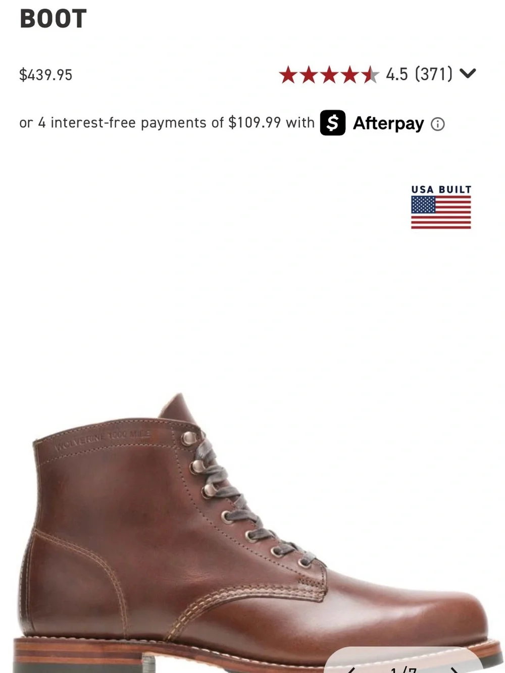 Wolverine excellent men’s